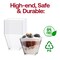 Clear Plastic Mini Verrine Sample Cube Cups - 2 oz. (240 Cups)